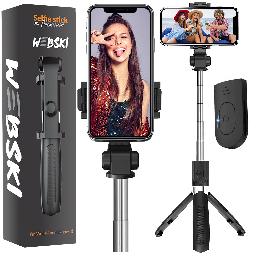 Selfie-stick Webski L01 Premium ze statywem do telefonu SELTRIL01