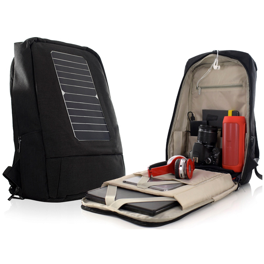 Plecak z wbudowanym panelem solarnym PLSB002E