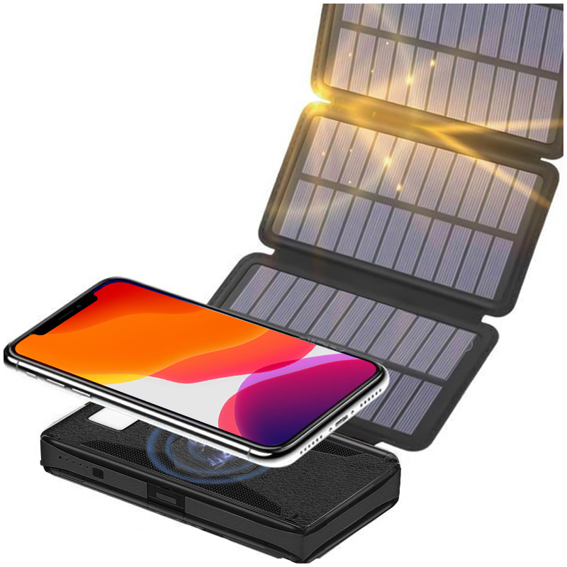 Powerbank solarny SOL3P 16000mAh z ładowarką indukcyjną PBINDSOL3P102U