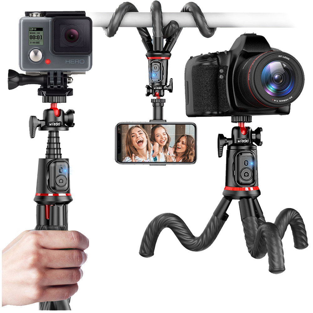 Selfie-stick Webski CO5 ze statywem do telefonu i kamer sportowych
